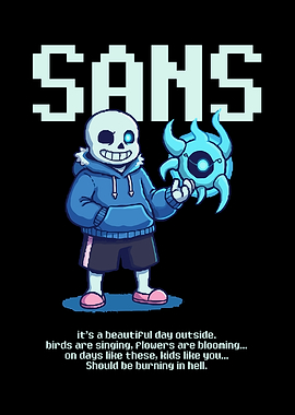 Sans from Undertale with Gaster Blaster