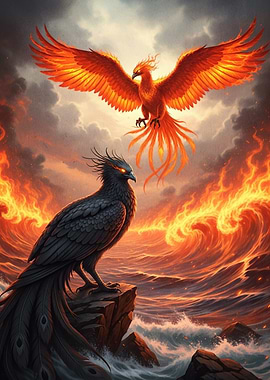 Phoenix Rising Fire Shadow