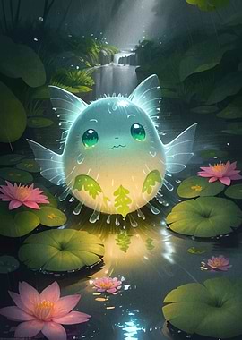 Cute Sprite Lily Pond