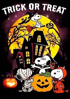Snoopy Halloween Trick or Treat