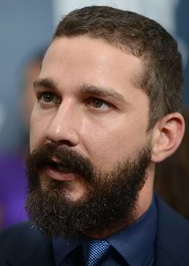 Shia LaBeouf close-up portrait