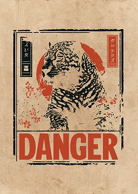 Danger Jaguar Japanese Style Poster