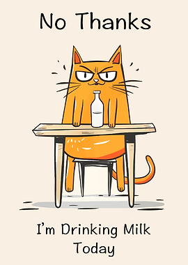 Grumpy Cat Refuses Drink, Prefers Milk