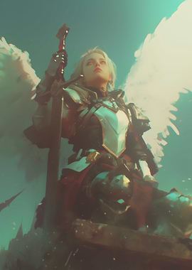 Winged Warrior with Sword