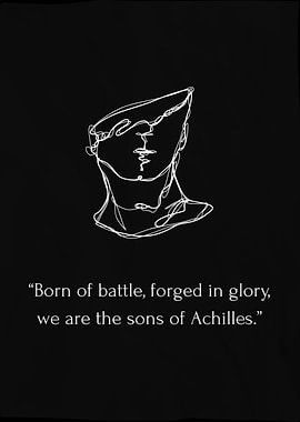 Songs of Achilles Quote Minimalist Art