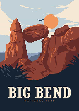 Big Bend National Park Travel Poster