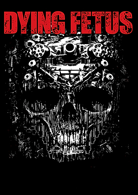 Dying Fetus Skull Machine Art