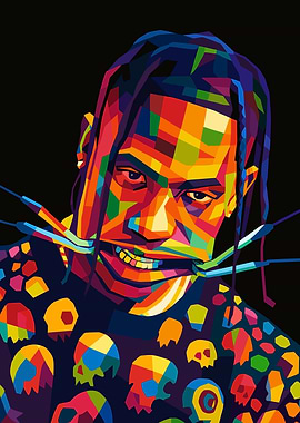 Travis Scott wpap art