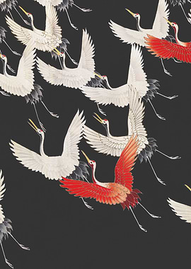 Cranes in Flight Pattern