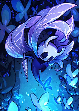 Hollow Knight with Butterflies