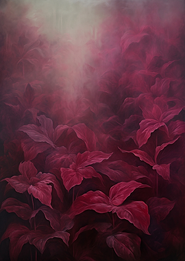 Maroon Leaves Botanical