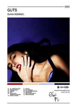 Olivia Rodrigo - GUTS Album Cover