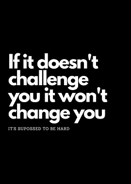 Inspirational Quote on Black Background