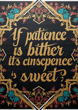 Patience is Bitter, Sweet Consequence