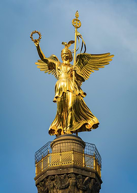Golden Victory Column Statue in Berlin