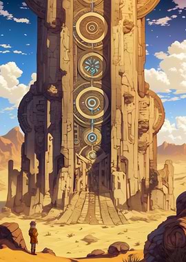The Ancient Desert Monolith
