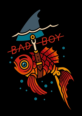 Bad Boy Goldfish with Shark Fin