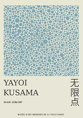 Yayoi Kusama Exhibition Poster, 1987
