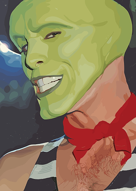 The Green Mask Portrait