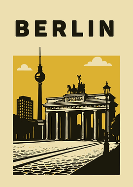 Berlin Landmark Illustration