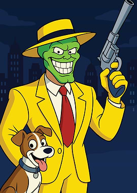 The Green Mask Portrait