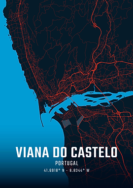 Viana do Castelo City Map