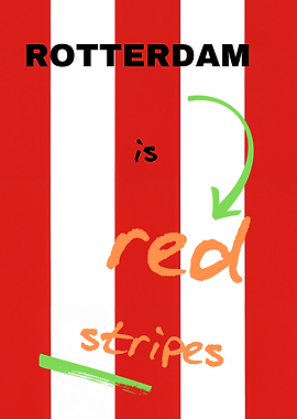 Rotterdam is red stripes