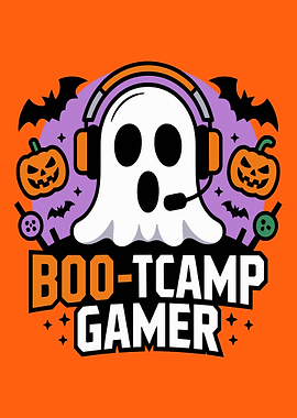Boo-tcamp Gamer Halloween Design
