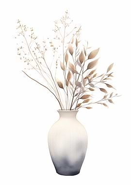 Elegant Vase Dried Floral