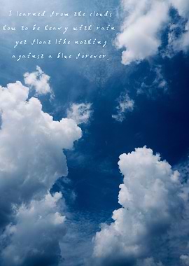 Lessons from the Clouds in a Blue Forever Sky
