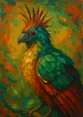 Colorful Parrot Painting Art