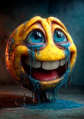 Crying Emoji with Realistic Features