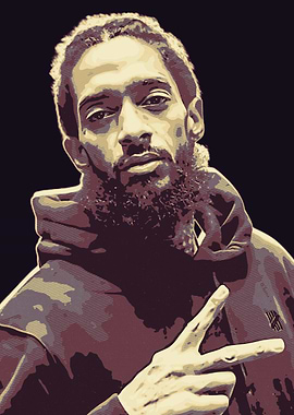 Nipsey Hussle Portrait Art