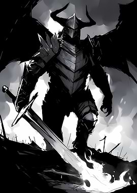 Dark Knight with Sword