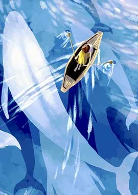 Whale Encounter: Girl in Boat