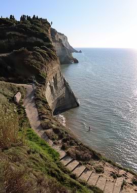 Cliffside view of ocean
