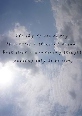 Ethereal Skies – Wandering Clouds Wall Print