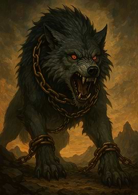 Chained Wolf Eyes Animal