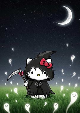 Bear Cute Grim Reaper