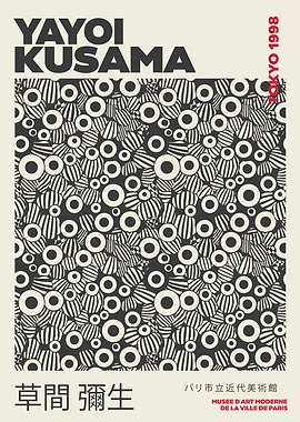 Yayoi Kusama Tokyo 1998 Art Poster