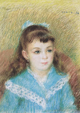 Young Girl in Blue by Renoir