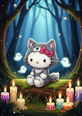 Hello Kitty Werewolf in Enchanted Forest