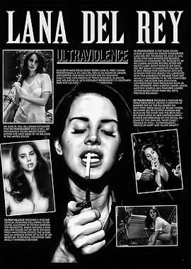 Lana Del Rey Ultraviolence Poster