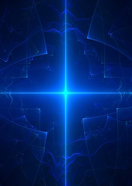 Blue Light Cross