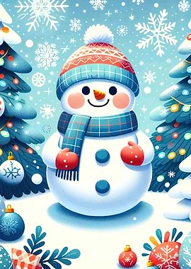 Festive Snowman Christmas