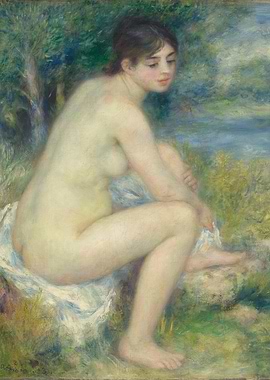 Seated Bather by Pierre-Auguste Renoir