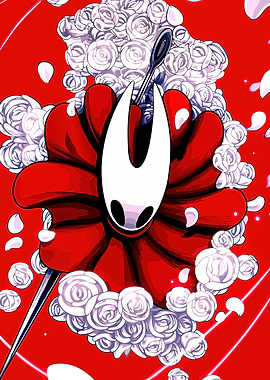 Hollow Knight Hornet with Roses