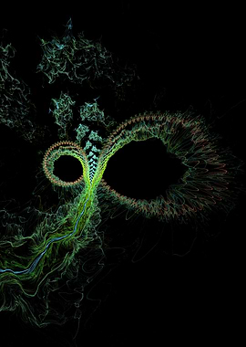 Abstract Infinity Symbol Fractal Art