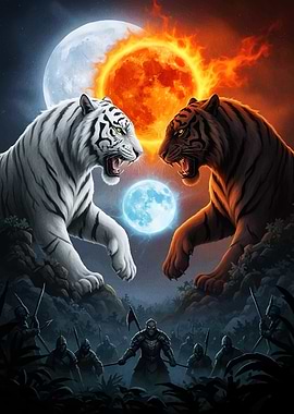 Tiger Confrontation Orange