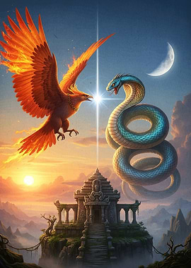 Phoenix and Snake Confrontation